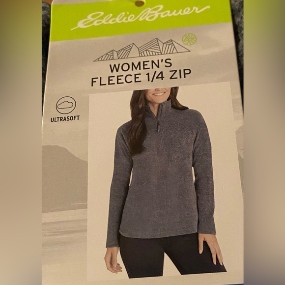 Eddie Bauer fleece 1/4 zip pullover - Picture 3 of 8